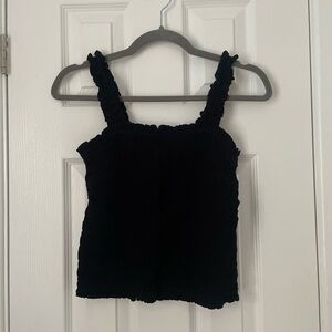Black Sleeveless Women's Top